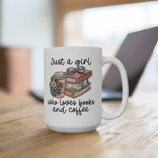 ozy Book Lover mug on a coffee table